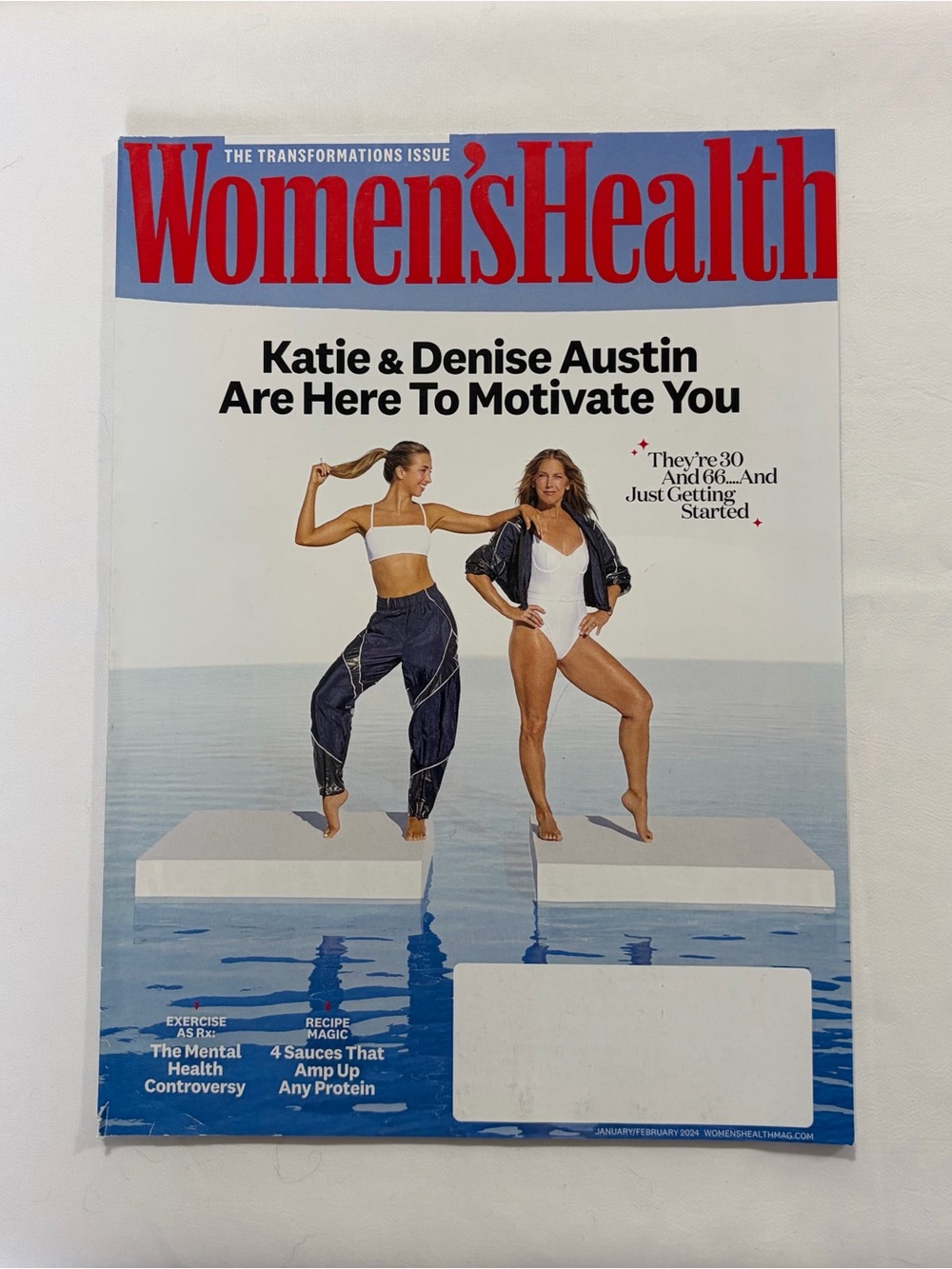 Women’s Health Katie & Denise “Are Here To Motivate” Issue Jan/Feb 2024 Magazine